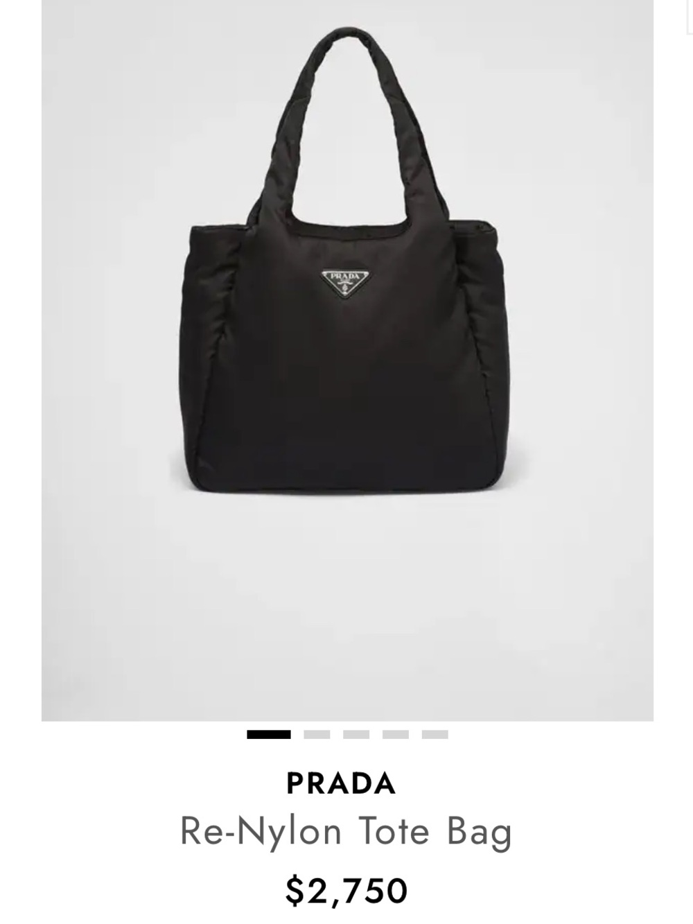 Prada Re Nylon Large Tote Shoulder Bag NEW NWT